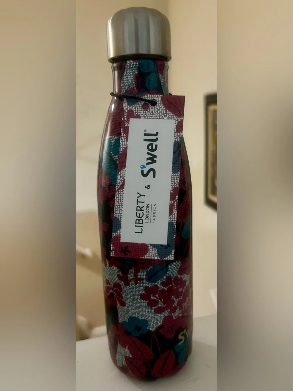 S'well Liberty London Floral Bottle in Pink, Teal & Navy